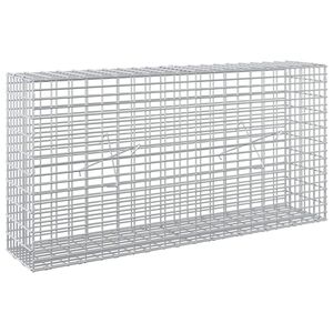 vidaXL Gabione mit 5 mm Draht und 5x2,5 cm Maschen 100x20x50 cm