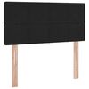 vidaXL Bett mit Stauraum und LED mit LED Schwarz 100 x 200 cm Samt