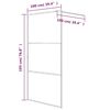 vidaXL Duschwand f&uuml;r Begehbare Dusche Wei&szlig; 100x195 cm ESG-Klarglas