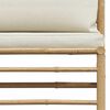vidaXL 3-tlg. Garten-Lounge-Set mit Kissen Bambus