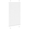 vidaXL Plissee Wei&szlig; 75x100 cm Stoffbreite 74,4 cm Polyester