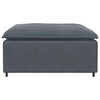 vidaXL Modulares Sofa Fußhocker-Modul Dunkelgrau 100x100x48 cm