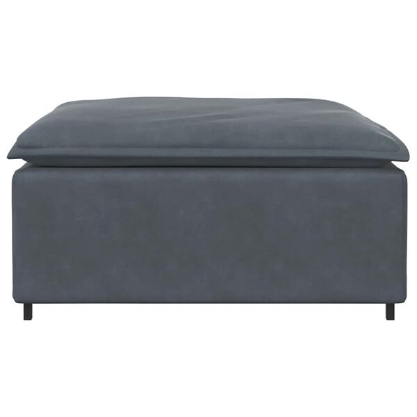 vidaXL Modulares Sofa Fußhocker-Modul Dunkelgrau 100x100x48 cm