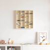 Wanddisplay-Case mit Regal Beige 40 x 4,5 x 43 cm Holzwerkstoff