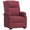 vidaXL Massagesessel mit Aufstehhilfe Weinrot Stoff