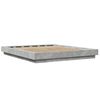 vidaXL Bettgestell Betongrau 150x200 cm Holzwerkstoff