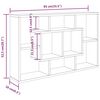vidaXL Wandregal Hochglanz-Wei&szlig; 85x16x52,5 cm Holzwerkstoff