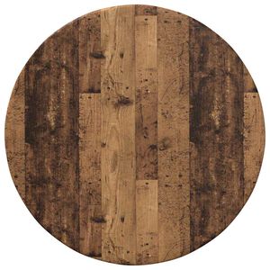 vidaXL Tischplatte &Oslash; 40 x 1,5 cm Rund Holzwerkstoff Altholz