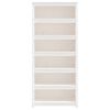 vidaXL B&uuml;cherregal Wei&szlig; 80x35x183 cm Massivholz Kiefer