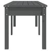 vidaXL Gartenbank 2-Sitzer Grau 159,5x44x45 cm Massivholz Kiefer