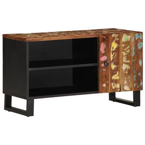 vidaXL TV-Schrank 80x33x46 cm Altholz Massiv & Holzwerkstoff