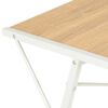 vidaXL Schreibtisch mit Regal Wei&szlig; und Eiche 116&times;50&times;93 cm