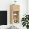 vidaXL TV-Schrank mit LED-Leuchten Sonoma-Eiche 40,5x30x90 cm