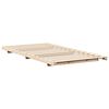 vidaXL Bodenbettgestell Braun 80 x 200 cm Massivholz Kiefer