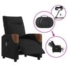 vidaXL Massagesessel Elektrisch Schwarz Stoff