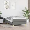 vidaXL Boxspringbettgestell Dunkelgrau 90x200 cm Stoff