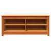 vidaXL Sitzbank mit Stauraum mit Regal Wachsbraun 110 x 38 x 45,5 cm