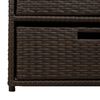 vidaXL Gartenschrank Braun 55x59x69 cm Poly Rattan