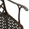vidaXL 5-tlg. Garten-Essgruppe Bronzen Aluminiumguss