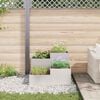 vidaXL Gartenblumentopf Silber 100 x 100 x 60 cm Edelstahl