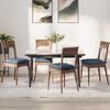 vidaXL Sitzkissen 4 pcs Blau 40 x 40 x 6 cm Cordstoff