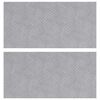 vidaXL Treppe Tritt Rechtwinklig 2 pcs Silber 50 x 25 cm Aluminium
