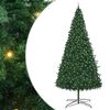 vidaXL Weihnachtsbaum mit dekorativen Lichterketten Gr&uuml;n 400 cm PVC