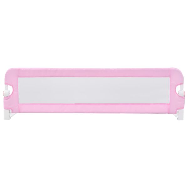 vidaXL Kleinkind-Bettschutzgitter Rosa 120x42 cm Polyester