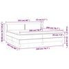 vidaXL Boxspringbett mit Matratze Dunkelgr&uuml;n 200x200 cm Samt