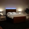 vidaXL Boxspringbett mit Matratze Rosa 160x200 cm Samt