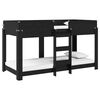 vidaXL Etagenbett f&uuml;r Kinder Schwarz Eichen-Optik 100 x 200 cm