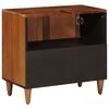 vidaXL Waschbeckenschrank mit Speicher mit T&uuml;r Walnuss 62 x 33 x 58 cm