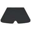 vidaXL Ersatzdach für Hollywoodschaukel Schwarz 188/168x145/110 cm