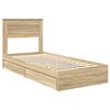 vidaXL Aufbewahrungsbett Sonoma-Eiche 90 x 190 cm Holzwerkstoff