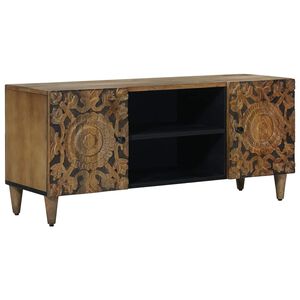 vidaXL TV-Schr&auml;nk Braun 105 x 33 x 46 cm Massivholz Mango