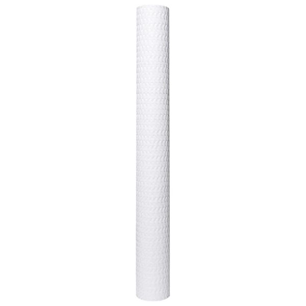 vidaXL Balkon-Sichtschutz Wei&szlig; 1000x80 cm Poly Rattan