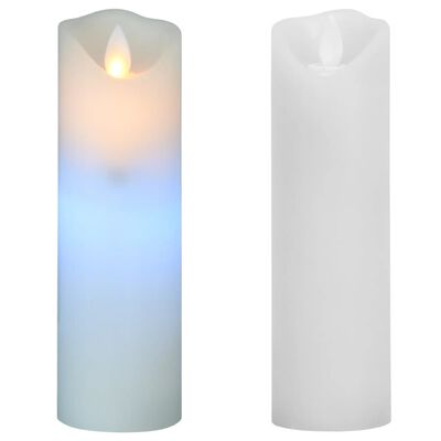 vidaXL 5-tlg. LED-Kerzen-Set Elektrisch mit Fernbedienung Mehrfarbig