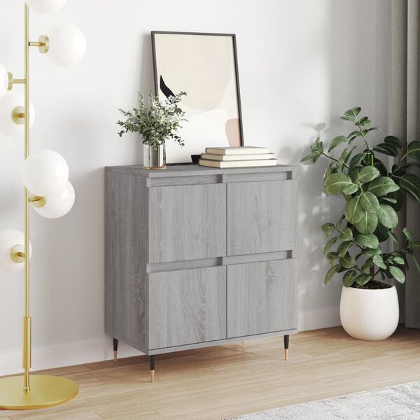 vidaXL Sideboard Grau Sonoma 60x35x70 cm Holzwerkstoff