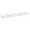 vidaXL Wandregal 4 pcs Wei&szlig; Marmor 40 x 9 x 3 cm Holzwerkstoff
