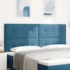 vidaXL LED Kopfteil mit LED-Lichtleisten Blau 200 cm Polyester