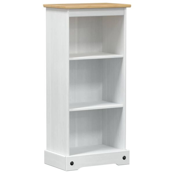 vidaXL B&uuml;cherregal Wei&szlig; 46 x 29 x 100 cm Massives Kiefernholz