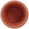 vidaXL Runder Blumentopf 24 pcs Ziegelrot &Oslash; 26 x 21,5 cm Kunststoff