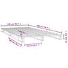 vidaXL Palettenbett Wei&szlig; 100x200 cm Massivholz Kiefer