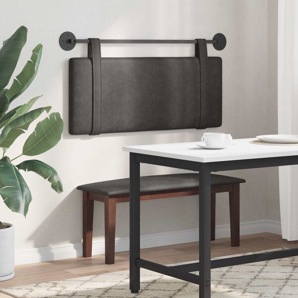 vidaXL H&auml;ngevorderseite Uni Schwarz 110 x 55 x 5 cm Antikes PU