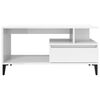 vidaXL Couchtisch Hochglanz-Wei&szlig; 90x49x45 cm Holzwerkstoff