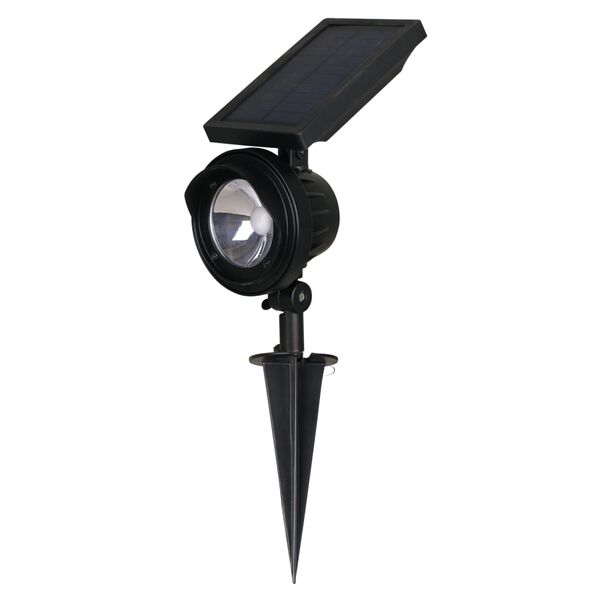 Luxform Intelligente Hybride LED-Garten-Solarleuchte Texas Schwarz