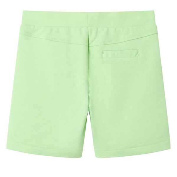 Kindershorts Fluo-Gr&uuml;n 140