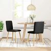 vidaXL Esszimmerst&uuml;hle 2 Stk. Schwarz Stoff