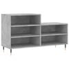 vidaXL Schuhregal Betongrau 102x36x60 cm Holzwerkstoff