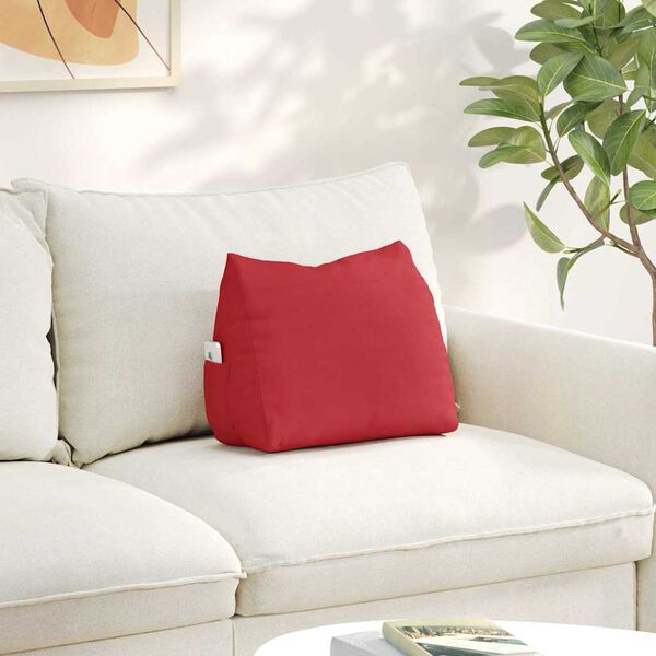 vidaXL R&uuml;ckenkissen Rot 45 x 20 x 35 cm Stoff